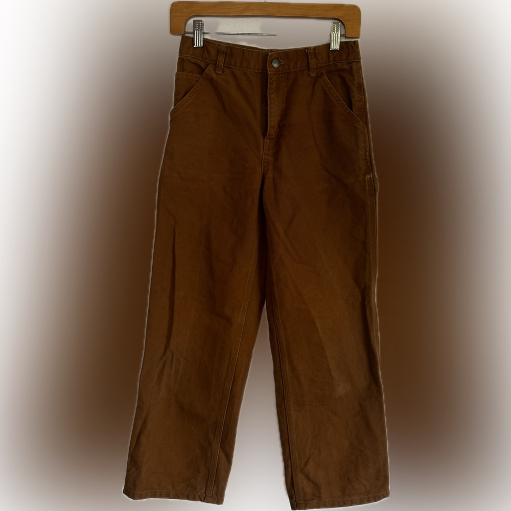CARHARTT BOYS WASHED DUCK RELAXED-FIT DUNGAREE